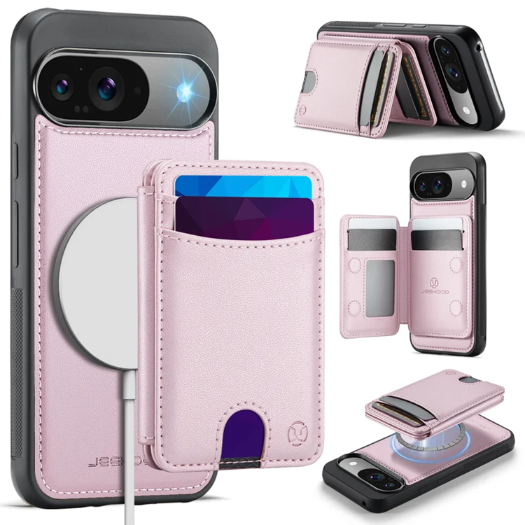 JEEHOOD Google Pixel 10 Pro Fodral KonstLäder - Rosa | 2353 | AlltMobil