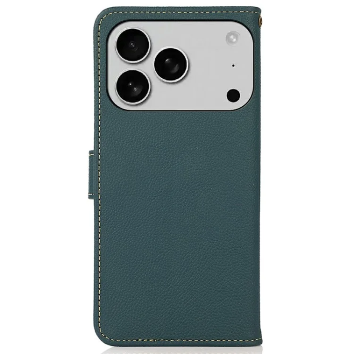 KHAZNEH - Khazneh iPhone 17 Pro Max Plånboksfodral Äkta Läder Rfid