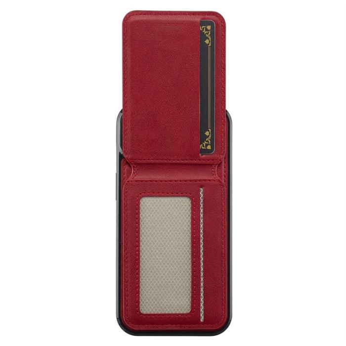 LC.imeeke - LC.IMEEKE L3 iPhone 13 Fodral Magnetiskt Konstläder - Röd