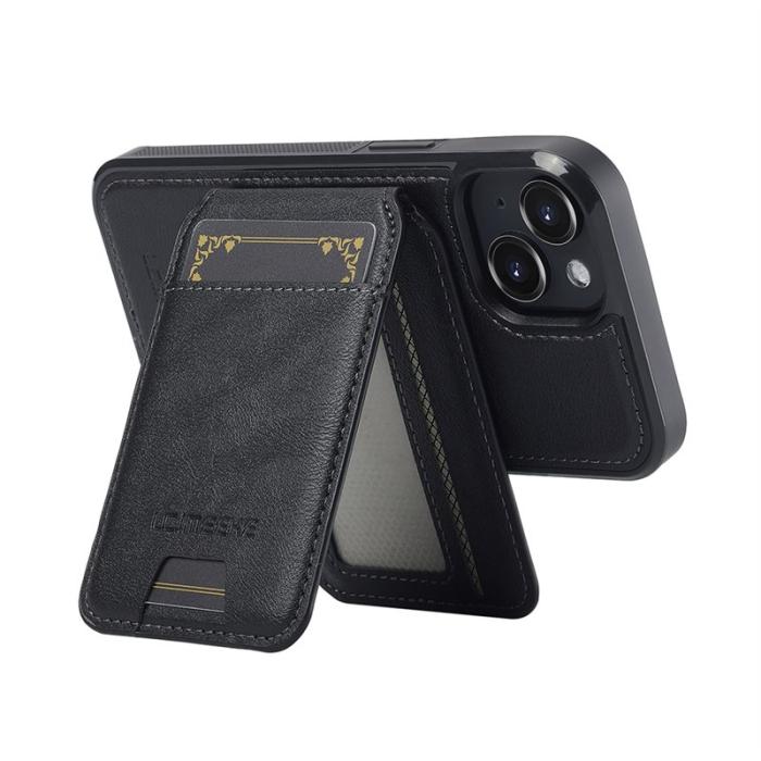 LC.imeeke - LC.IMEEKE L3 iPhone 13 Fodral Magnetiskt Konstläder - Svart