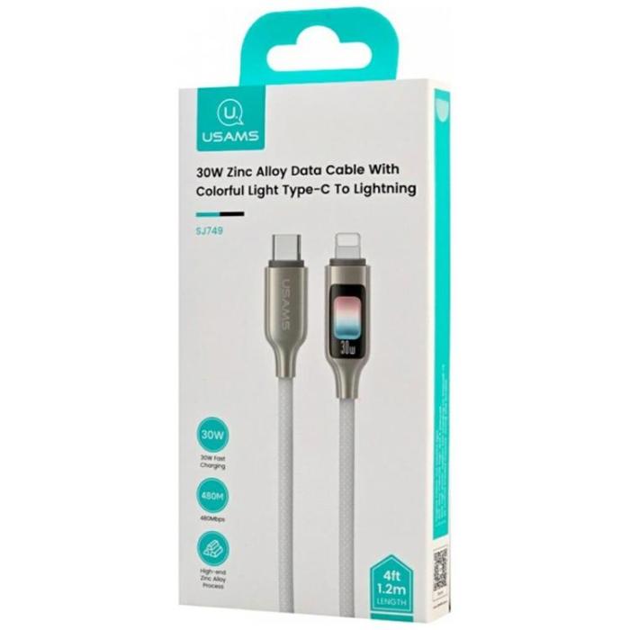 USAMS - USAMS USB-C Till Lightning Kabel 30W 1.2m TC - Titan