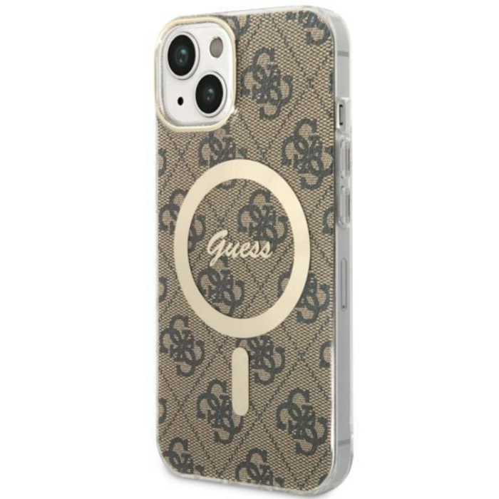 Guess - Guess iPhone 14 Plus Mobilskal MagSafe - Brun