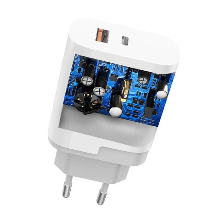 Dudao - Dudao Väggladdare Typ-C PD 22W 3A - Vit