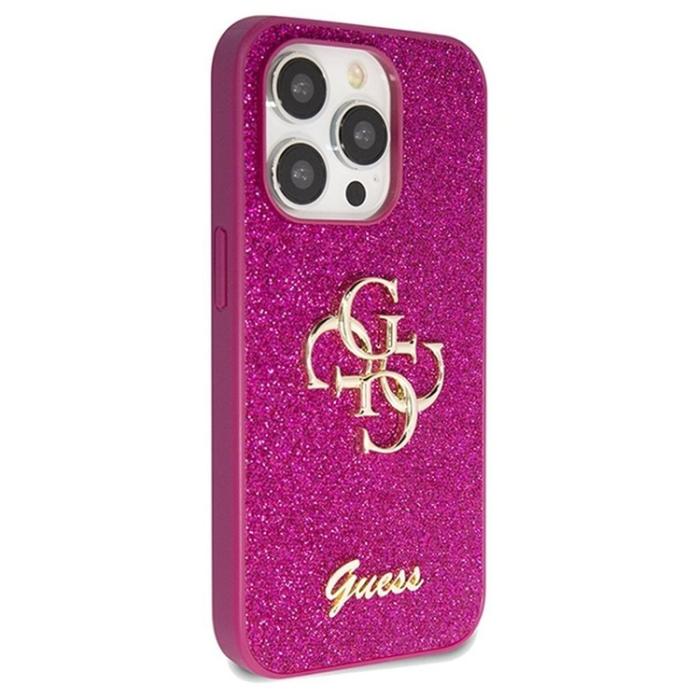 Guess - Guess iPhone 15 Pro Mobilskal Magsafe Fixed Glitter Big 4G