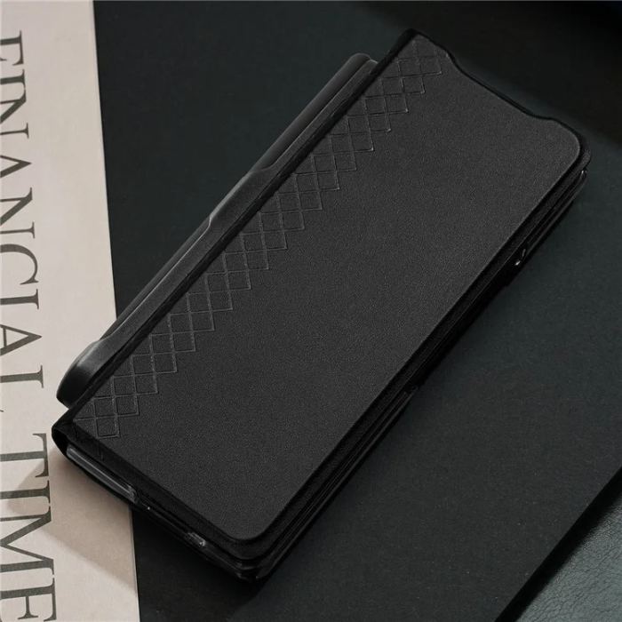 Dux Ducis - Dux Ducis Galaxy Z Fold 7 5G Plånboksfodral Bril Läder - Svart