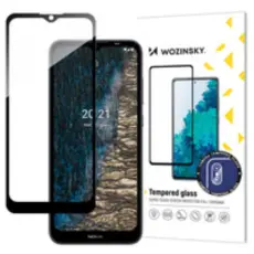Wozinsky - Wozinsky Nokia C20/C10 H&auml;rdat Glas Full Glue - Svart