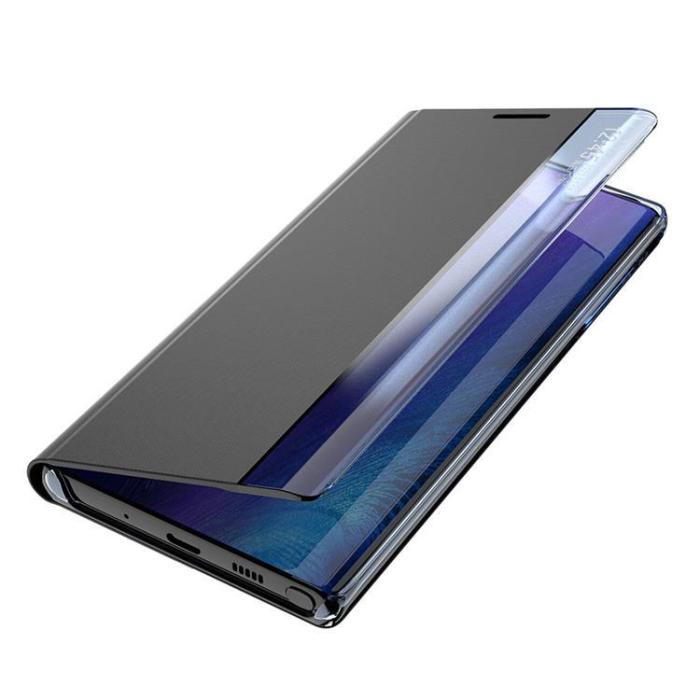 OEM - Galaxy S24 Ultra Fodral Sleep View med Flap - Blå