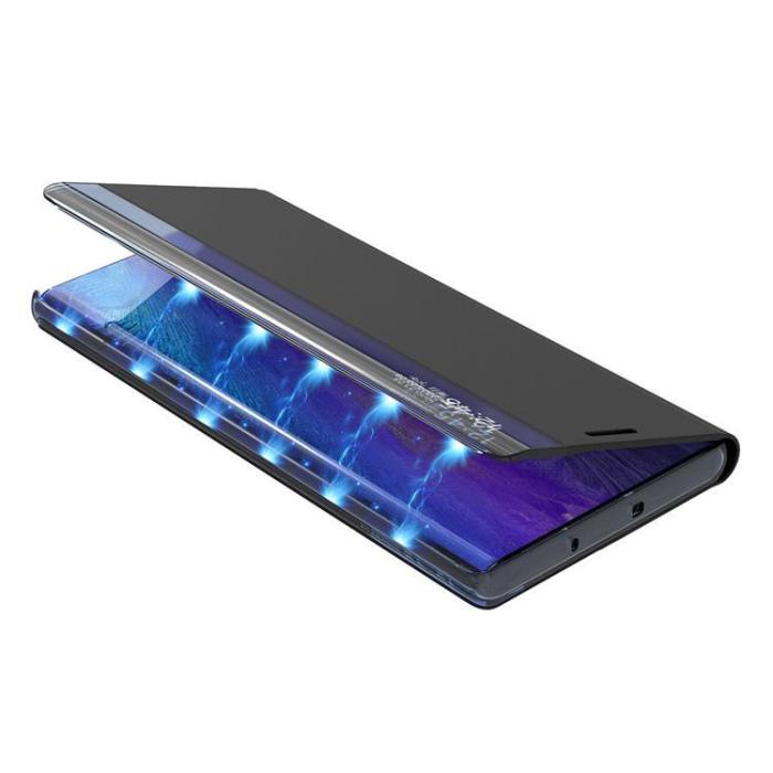 OEM - Galaxy S24 Ultra Fodral Sleep View med Flap - Blå