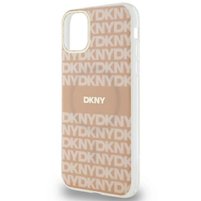 DKNY - DKNY iPhone 11/XR Mobilskal Magsafe IML Mono & Stripe - Rosa