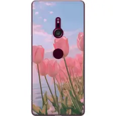 iSecrets - Mobilskal till Sony Xperia XZ3 med Rosa Tulpaner