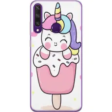 Gustaf - Mobilskal till Huawei Y6p med Glad enh&ouml;rning