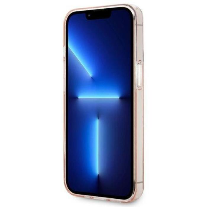 UTGATT1 - Karl Lagerfeld iPhone 14 Pro Skal Mono Vertical Stripe - Rosa