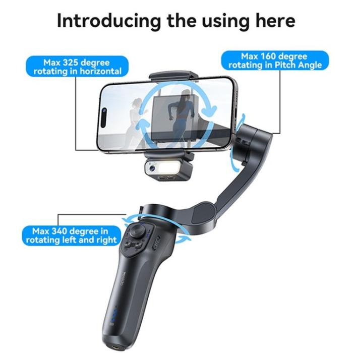 Yesido - YESIDO Gimbalstabilisator 3-Axlig Ansiktsspårning Mobilhållare SF21