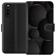 Gustaf - Pl&aring;nboksfodral till Sony Xperia 10 II med Lyxig Cirklar
