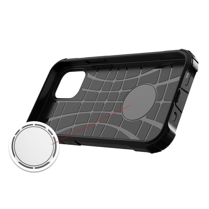 OEM - iPhone 12 Pro Max Skal Hybrid Armor - Svart