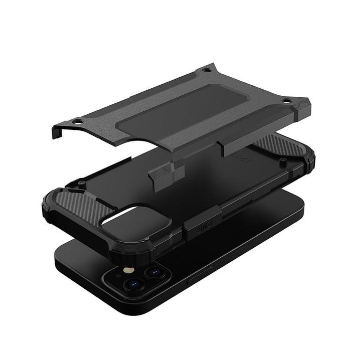 OEM - iPhone 12 Pro Max Skal Hybrid Armor - Svart