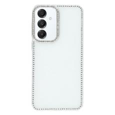 OEM - Samsung Galaxy S26 Plus Skal Rhinestone Edge Glitter TPU + PC - Glitter Vit