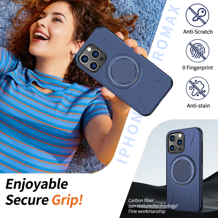 A-One Brand - iPhone 14 Pro Max Mobilskal MagSafe Rotating Kickstand TPU + PC