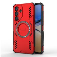 OEM - Mobilskal till Samsung Galaxy S26 Plus Magnetiskt Butterfly Armor PC + TPU - R&ouml;d