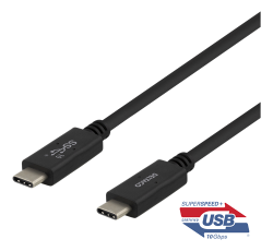 UTGATT1 - DELTACO USB-C till USB-C-kabel, 1m, 10Gbps, USB 3.1 Gen 2