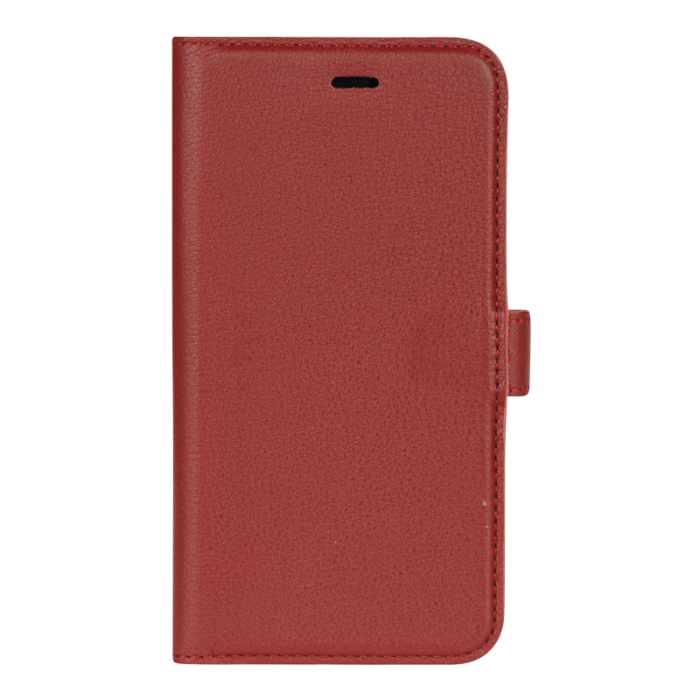 Essentials - Essentials Läder wallet till iPhone XR - Röd