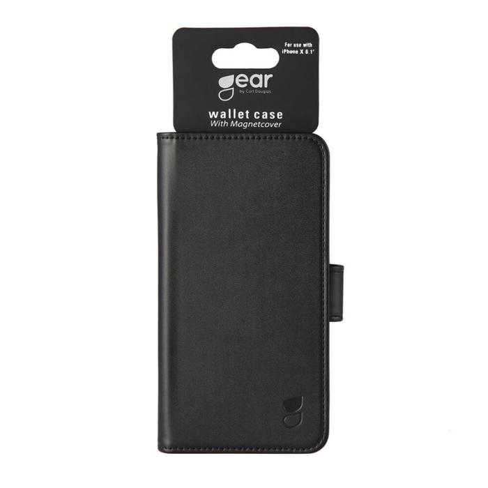 UTGATT - GEAR iPhone XR Plånboksfodral magnetskal - Svart