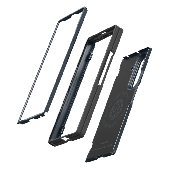 Spigen - Spigen Mobilskal För Galaxy Z Fold 8 Ultra MagSafe Slim Armor Pro - Metal Slate