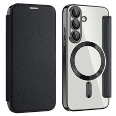 A-One Brand - Galaxy S25 Plus Plånboksfodral MagSafe RFID Blocking - Svart