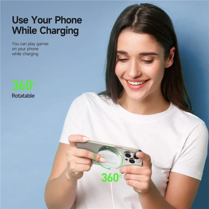DUZZONA - DUZZONA Qi2 MagSafe Trådlös Laddare iPhone 15W W18