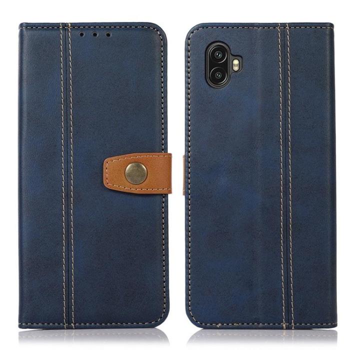 A-One Brand - Galaxy Xcover 6 Pro Plånboksfodral Folio Flip - Blå