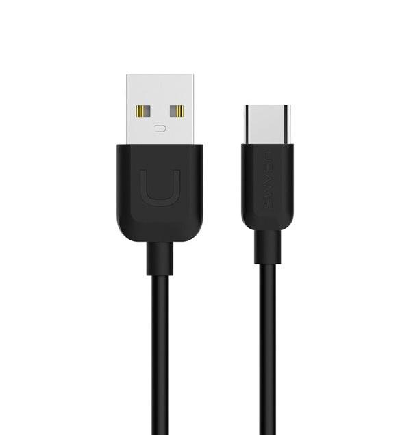 USAMS U-Turn USB-C Kabel 1 m TCUSBXD01 - Svart