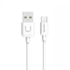 USAMS - USAMS U-Turn USB-C Kabel 1 m TCUSBXD02 - Vit