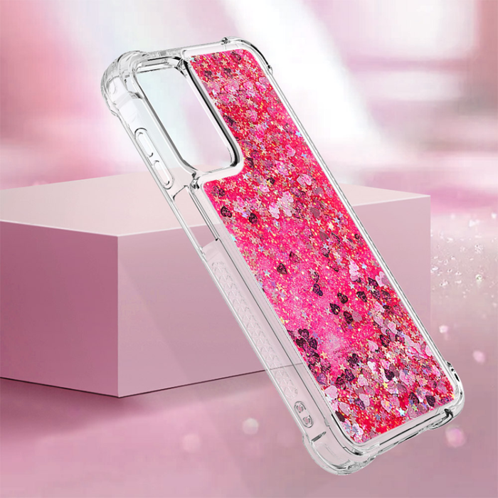 A-One Brand - Galaxy A17/A26 Mobilskal Glitter Quicksand TPU - Rosa