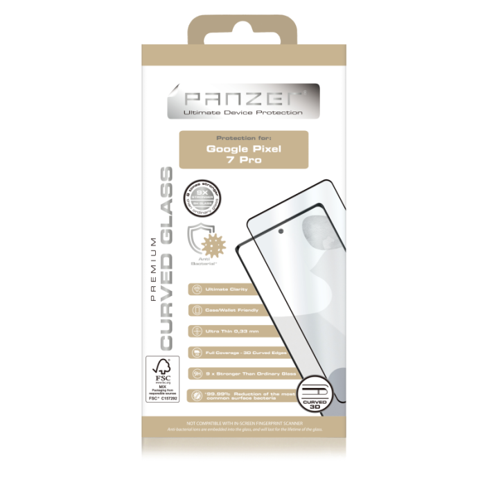 UTGATT1 - Panzer Google Pixel 7 Pro Härdat glas
