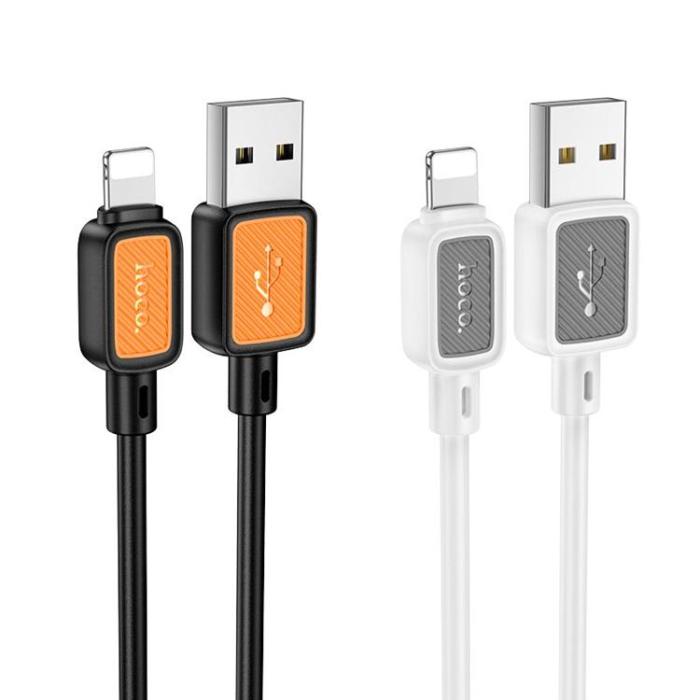 Hoco - HOCO USB-A till Lightning Kabel 2.4A 1 m X108 - Svart