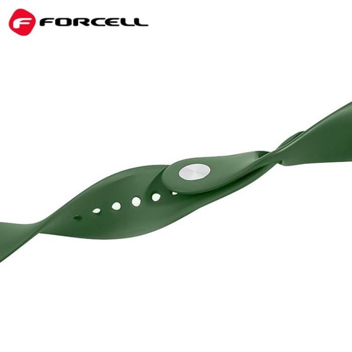 Forcell - Forcell Apple Watch (38/40/41mm) Armband F-Design - Grön