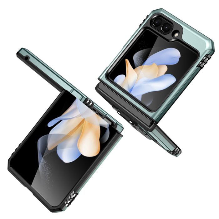A-One Brand - Galaxy Z Flip7 FE/Z Flip6 Mobilskal Armor Kickstand - Grön