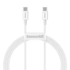 BASEUS - Baseus USB-C Till USB-C Kabel 100W 1m Superior PD - Vit