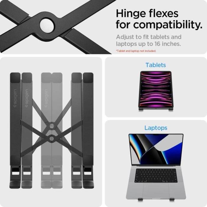 OEM - Spigen Laptop Stand Universal - Svart