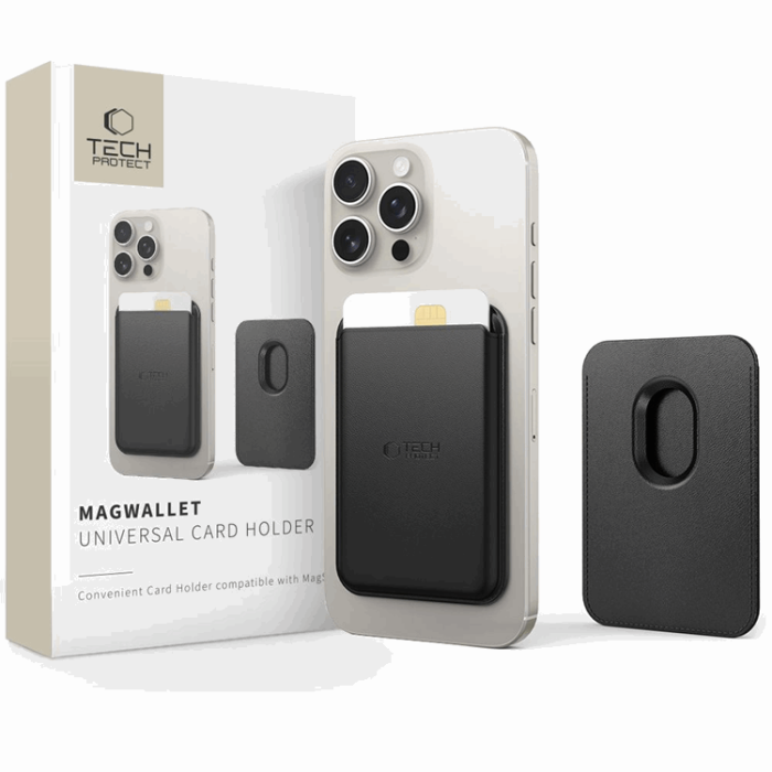 Tech-Protect - Tech-Protect Universal Magsafe Magnetic Korthållare - Svart