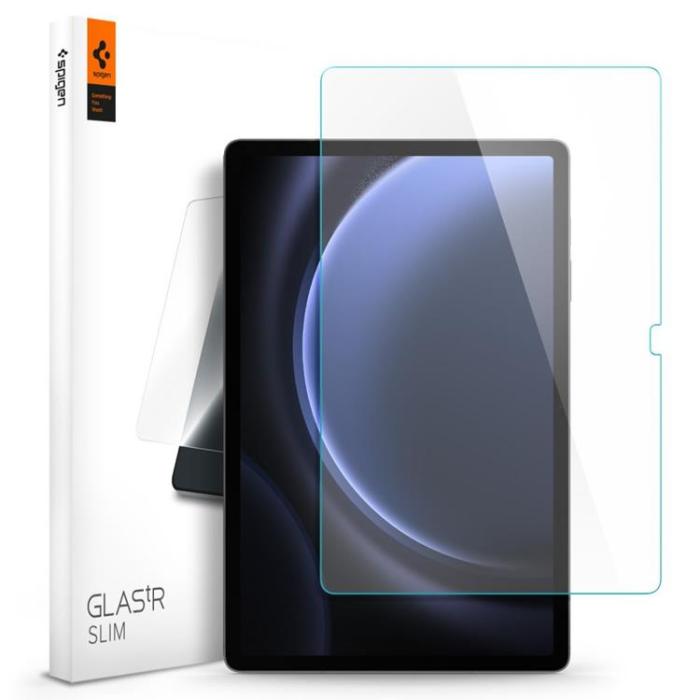 UTGATT - Spigen Galaxy Tab S9 FE Plus Härdat Glas Skärmskydd - Clear