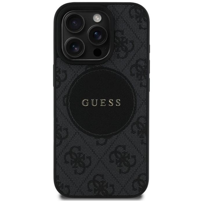 Guess - Guess iPhone 16 Pro Mobilskal MagSafe 4G Circle - Svart