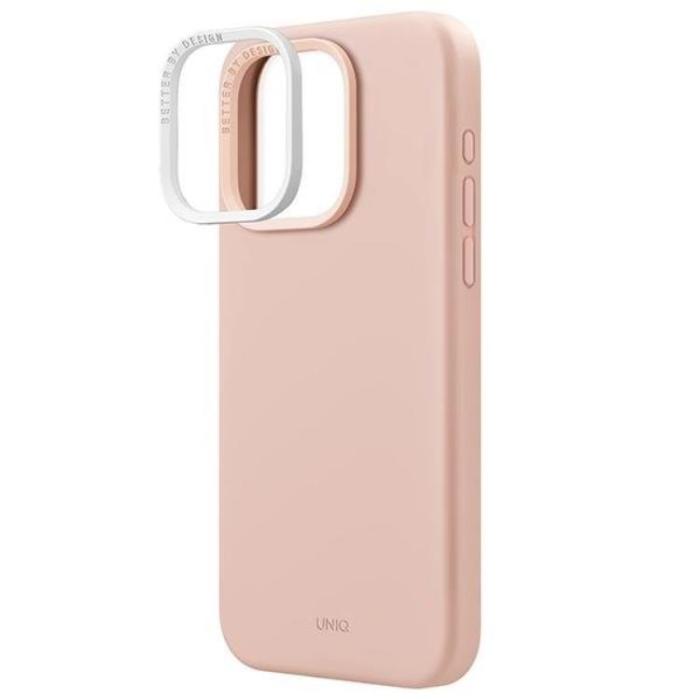 UNIQ - UNIQ iPhone 15 Pro Max Mobilskal Magsafe Lino Hue - Rosa