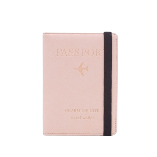 Passhållare Plånbok RFID Blocking Läder - Rosa | 2353 | AlltMobil