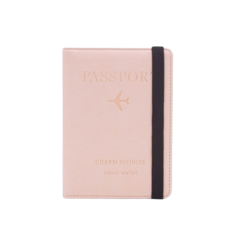 A-One Brand - Passhållare Plånbok RFID Blocking Läder - Rosa