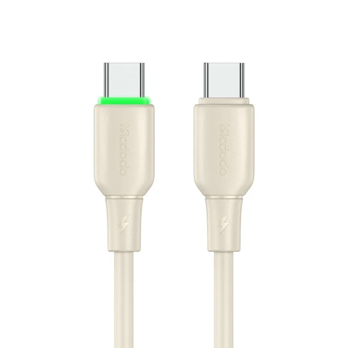 MCDODO - MCDODO USB-C - USB-C 65W Kabel 1.2M CA-477 Alpha - Beige