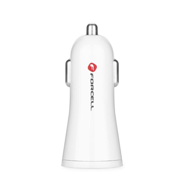 Forcell - Billaddare Forcell med USB socket - 2.4A med QC 3.0