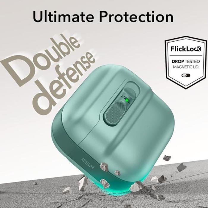 ESR - ESR Airpods 4 Skal Magsafe Halolock - Grön