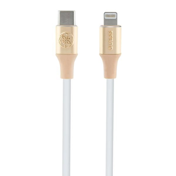 Guess USB-C till Lightning kabel 1.5m Ebossed Logo - Guld | 3541 | AlltMobil