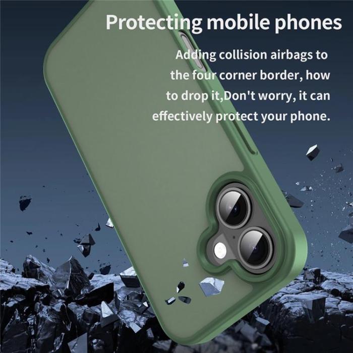 A-One Brand - iPhone 17 Mobilskal Skin Touch Matte - Olivgrön